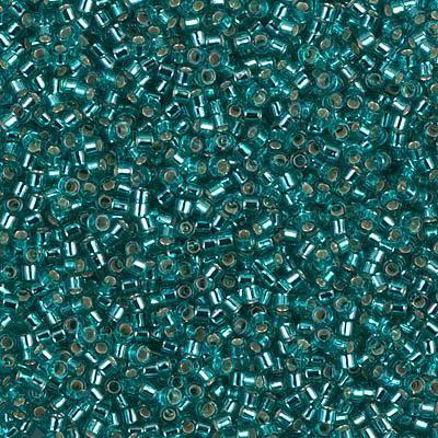 Delica 11/0 DB1208 Silver Lined Caribbean Teal — Imaginea 1