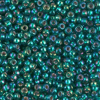 Margele De Nisip Miyuki 1017 Silver Lined Emerald AB — Imaginea 1