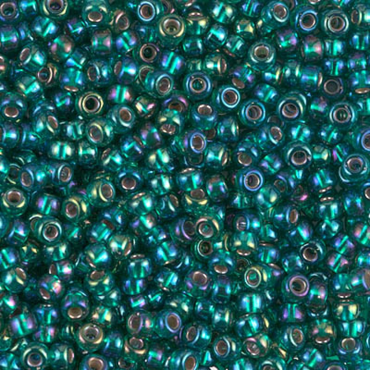 Margele De Nisip Miyuki 1017 Silver Lined Emerald AB