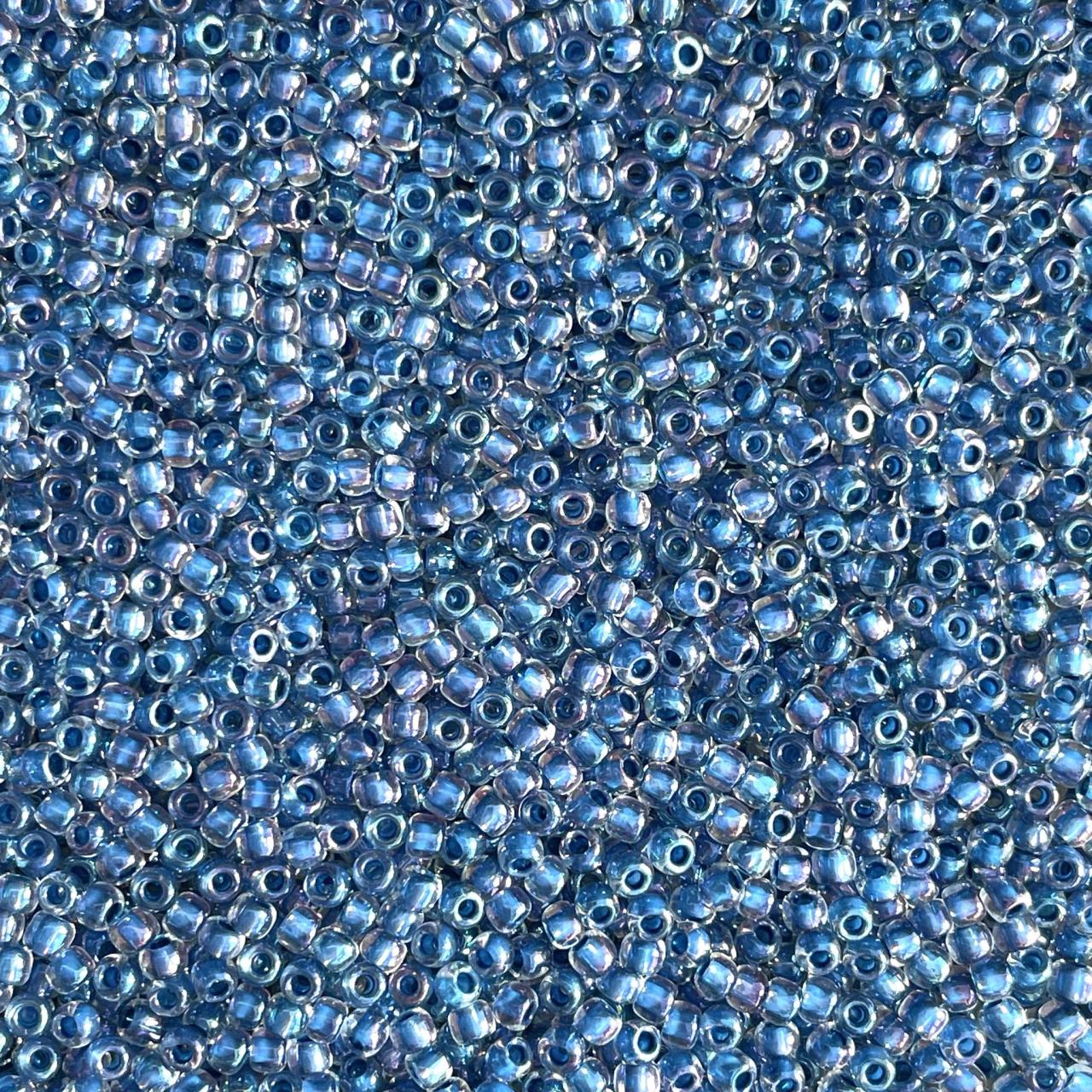 Margele Toho 11/0 0193 Inside Colour Luster Crystal/Dk Capri Lined
