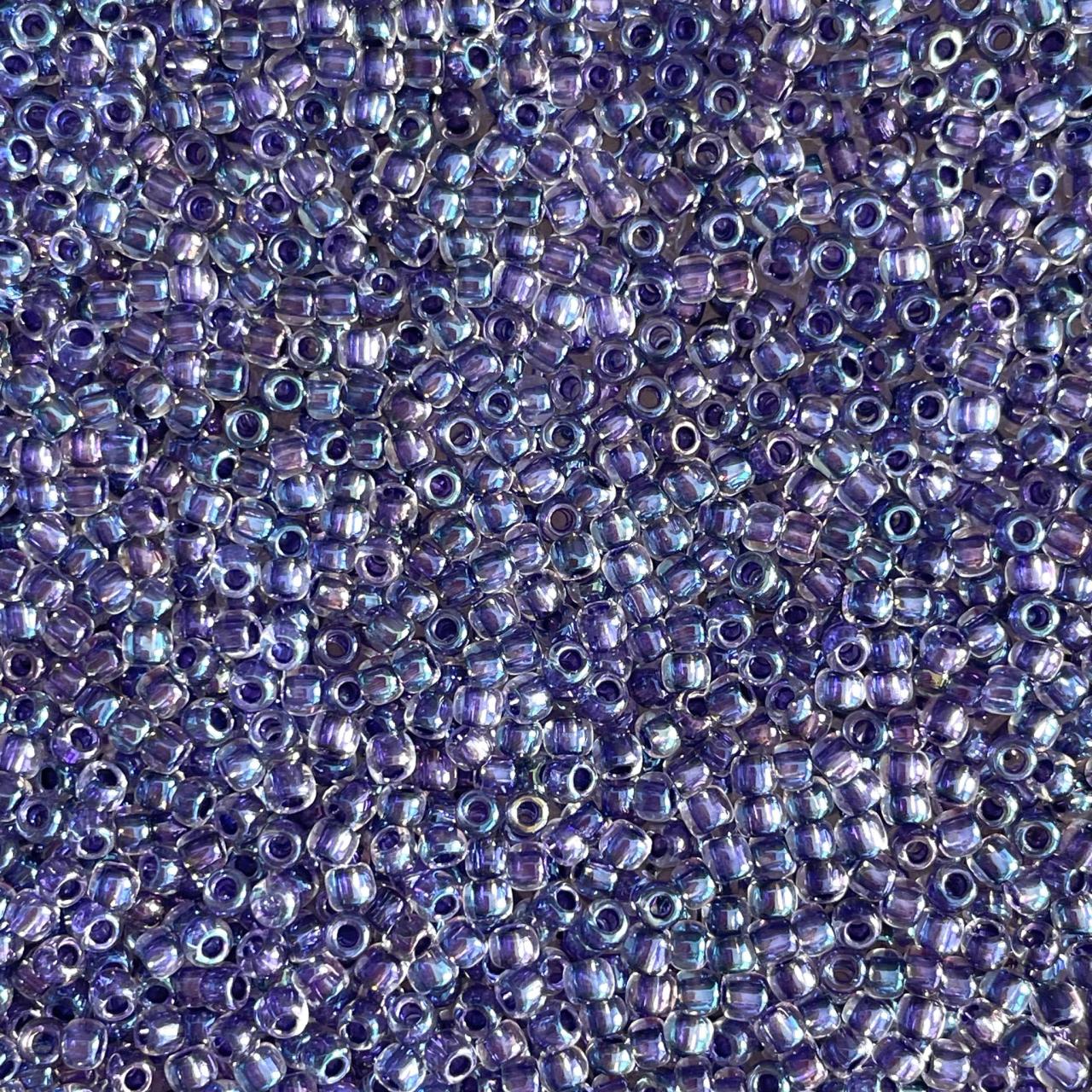 Margele toho 11/0 0181 Inside Colour Rainbow/Tanzanite Lined
