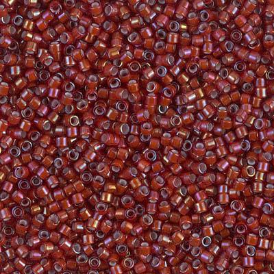 Delica 11/0 DB1781 White Lined Root Beer AB — Imaginea 1
