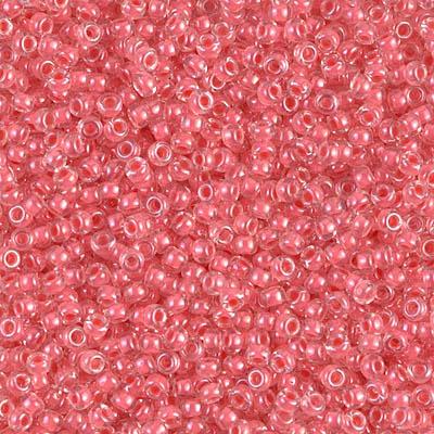 Margele de nisip Miyuki 15/0 0204 Coral Lined Crystal — Imaginea 1