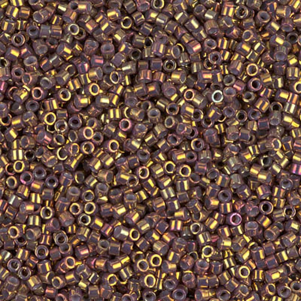 Delica 11/0 DB1010 Metallic Earth Batik Luster