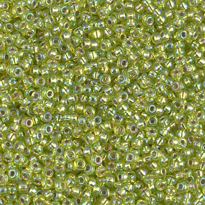 Margele de nisip Miyuki 11/0 1014 Silver Lined Chartreuse — Imaginea 1
