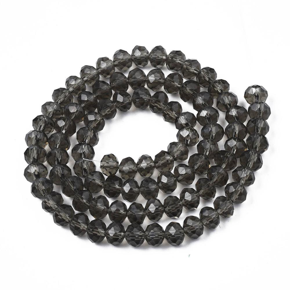 Rondele Sticla 6x5mm Gray — Imaginea 1