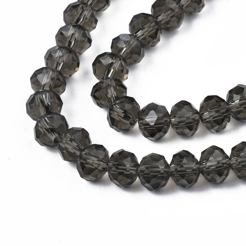 Rondele Sticla 6x5mm Gray — Imaginea 2