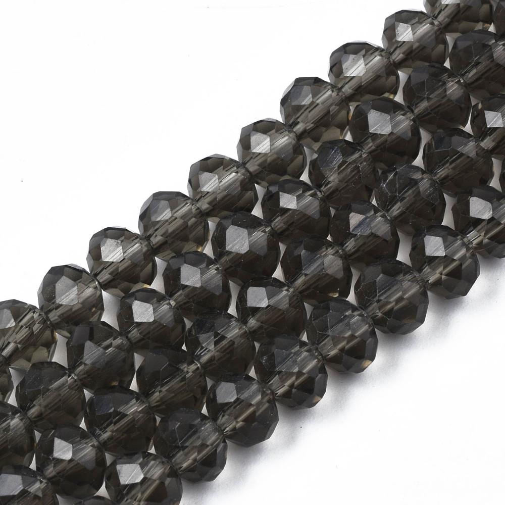 Rondele Sticla 6x5mm Gray — Imaginea 3
