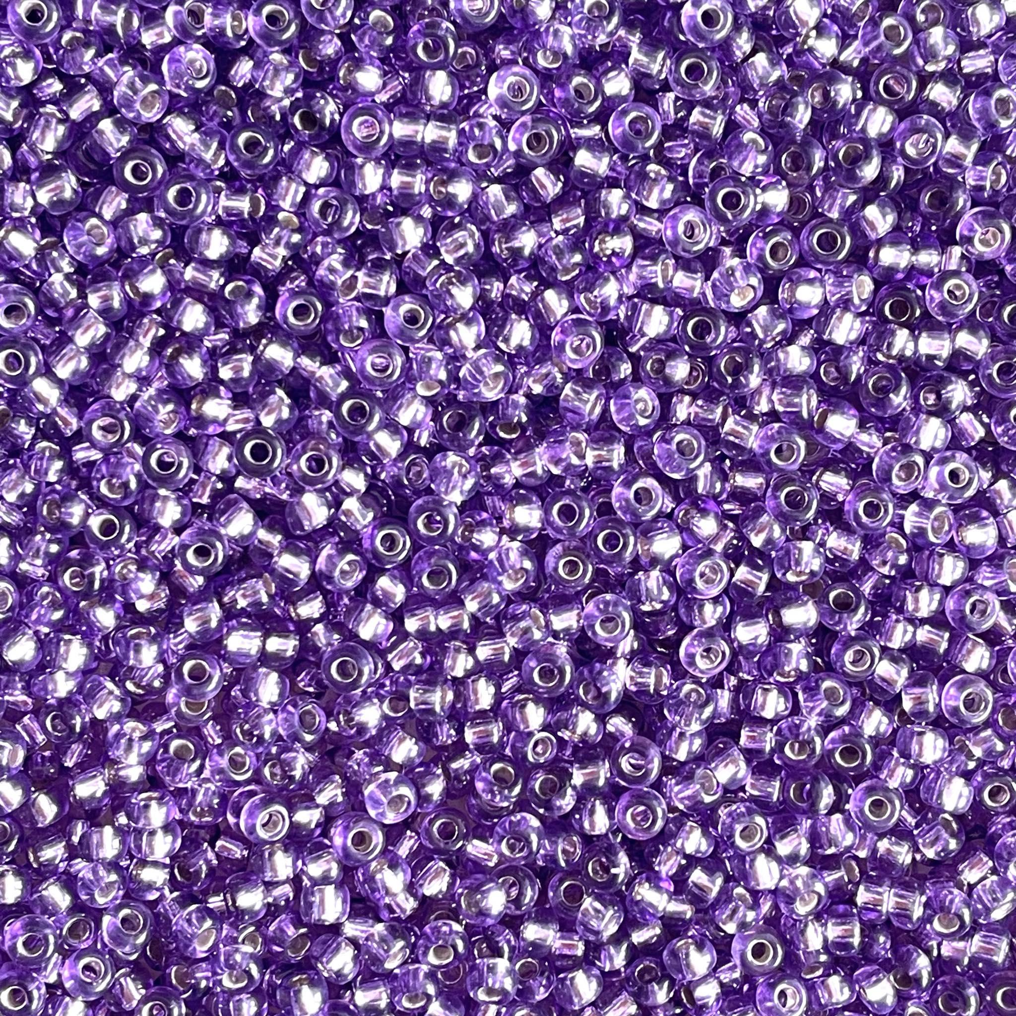 Margele de nisip Preciosa Ornela 8/0 19001/08228 Silver Lined Mauve — Imaginea 1
