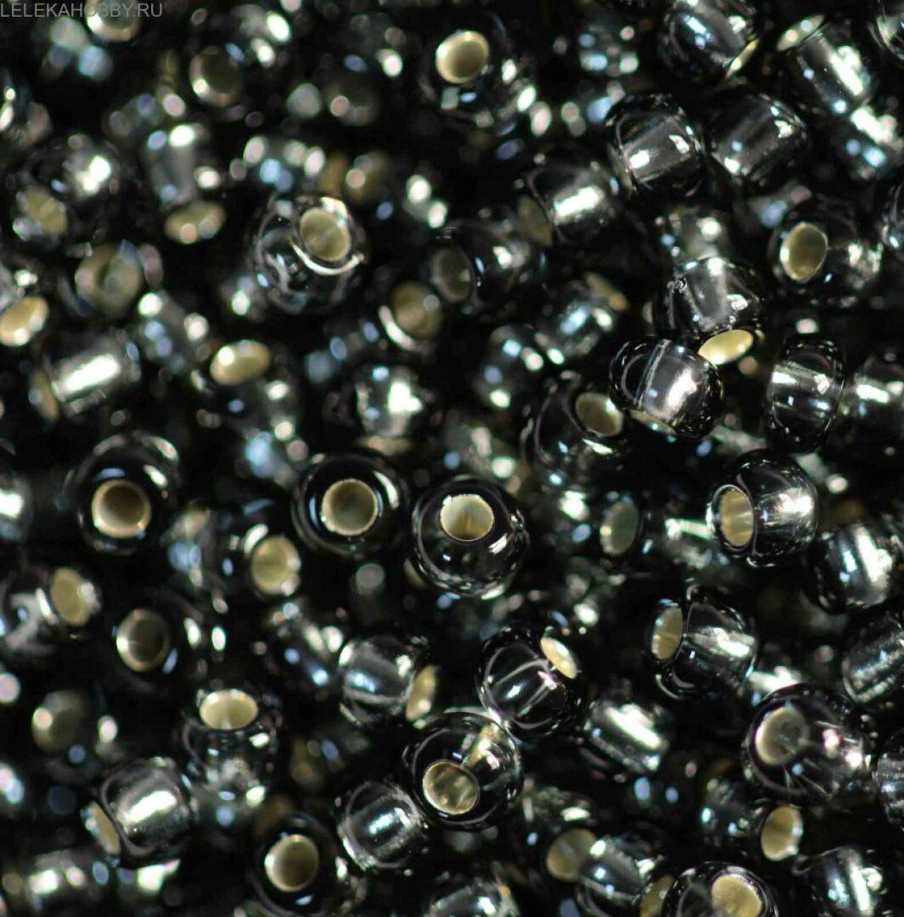 Margele de nisip Preciosa Ornela 8/0 19001/47010 Silver Lined Black