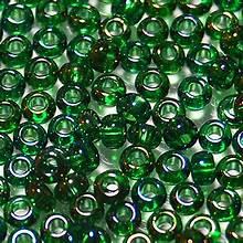 Margele de nisip Preciosa Ornela 8/0 19001/51060 Luster Green AB — Imaginea 1