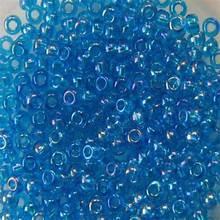 Margele de nisip Preciosa Ornela 11/0 19001/61150 Transparent Lt. Blue AB — Imaginea 1