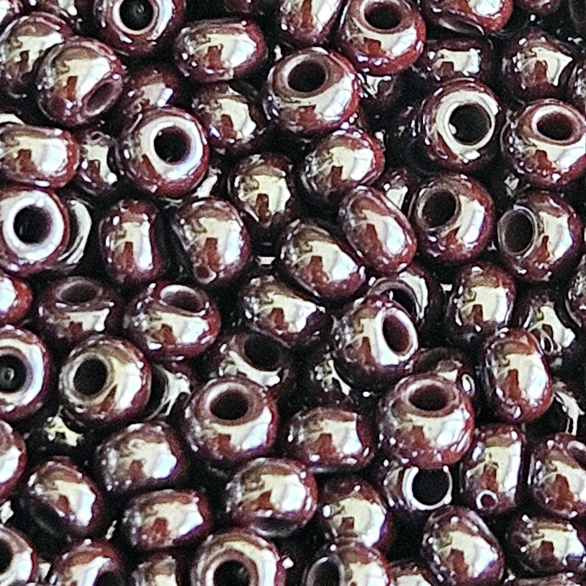 Margele de nisip Preciosa Ornela 10/0 19001/18780 Dark Mauve Pearl — Imaginea 1