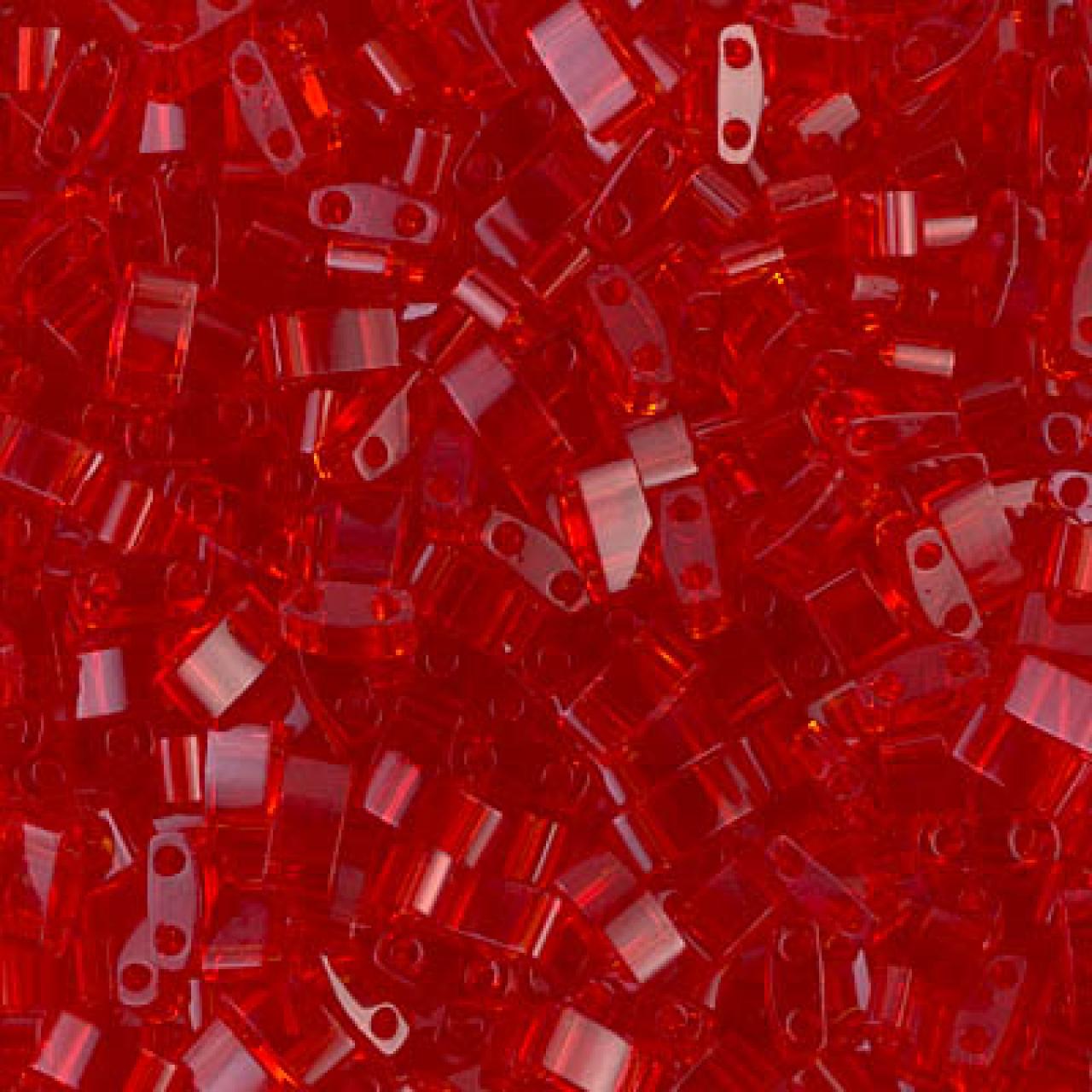 Miyuki Half Tila MHTL0140 Transparent Lt. Red