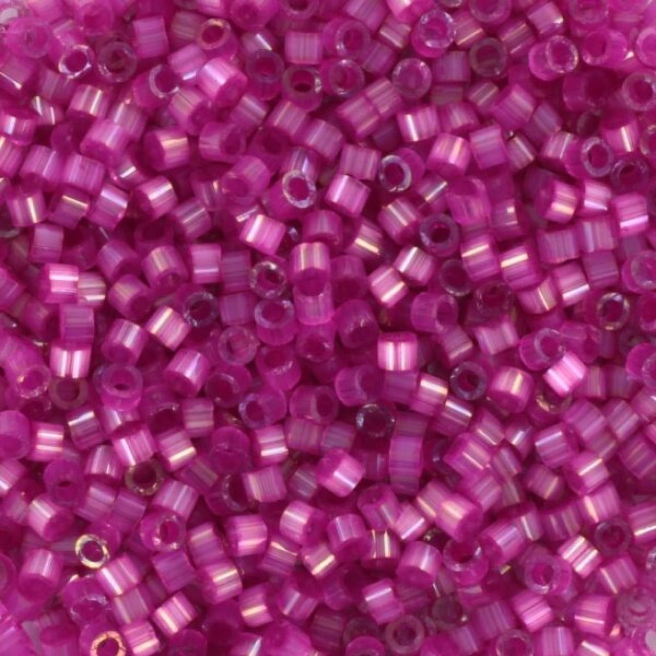 Delica 11/0 DB1808 Dyed Fuchsia Silk Satin
