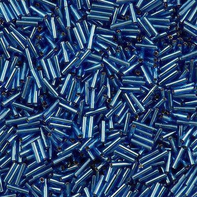 Miyuki Bugle 6mm 0019 Silver Lined Sapphire — Imaginea 1