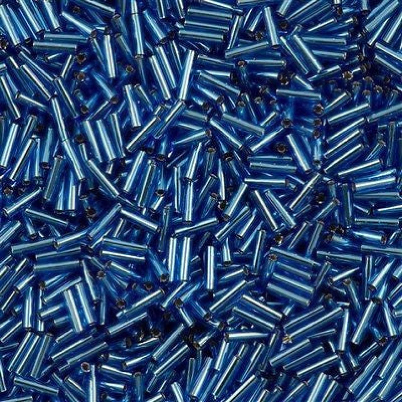 Miyuki Bugle 6mm 0019 Silver Lined Sapphire