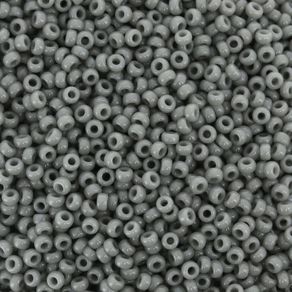 Margele De Nisip Miyuki 15/0 0499 Opaque Falcon Gray — Imaginea 1