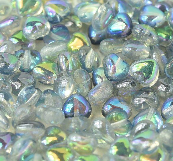 Margele Inima 6mm 98538/00030 Crystal Blue Rainbow — Imaginea 1