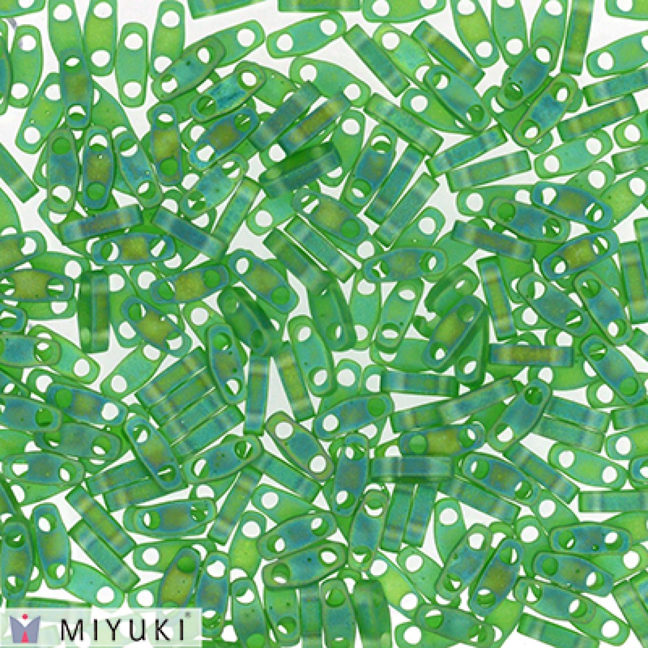 Miyuki Quarter Tila MQTL0146FR Matted Transp Green AB