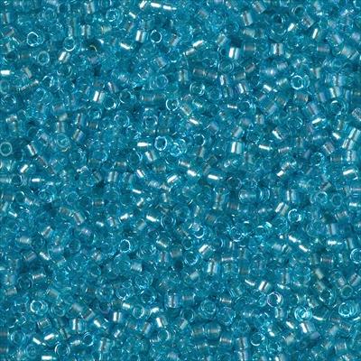 Delica 11/0 DB2382 Fancy Lined Aqua — Imaginea 1