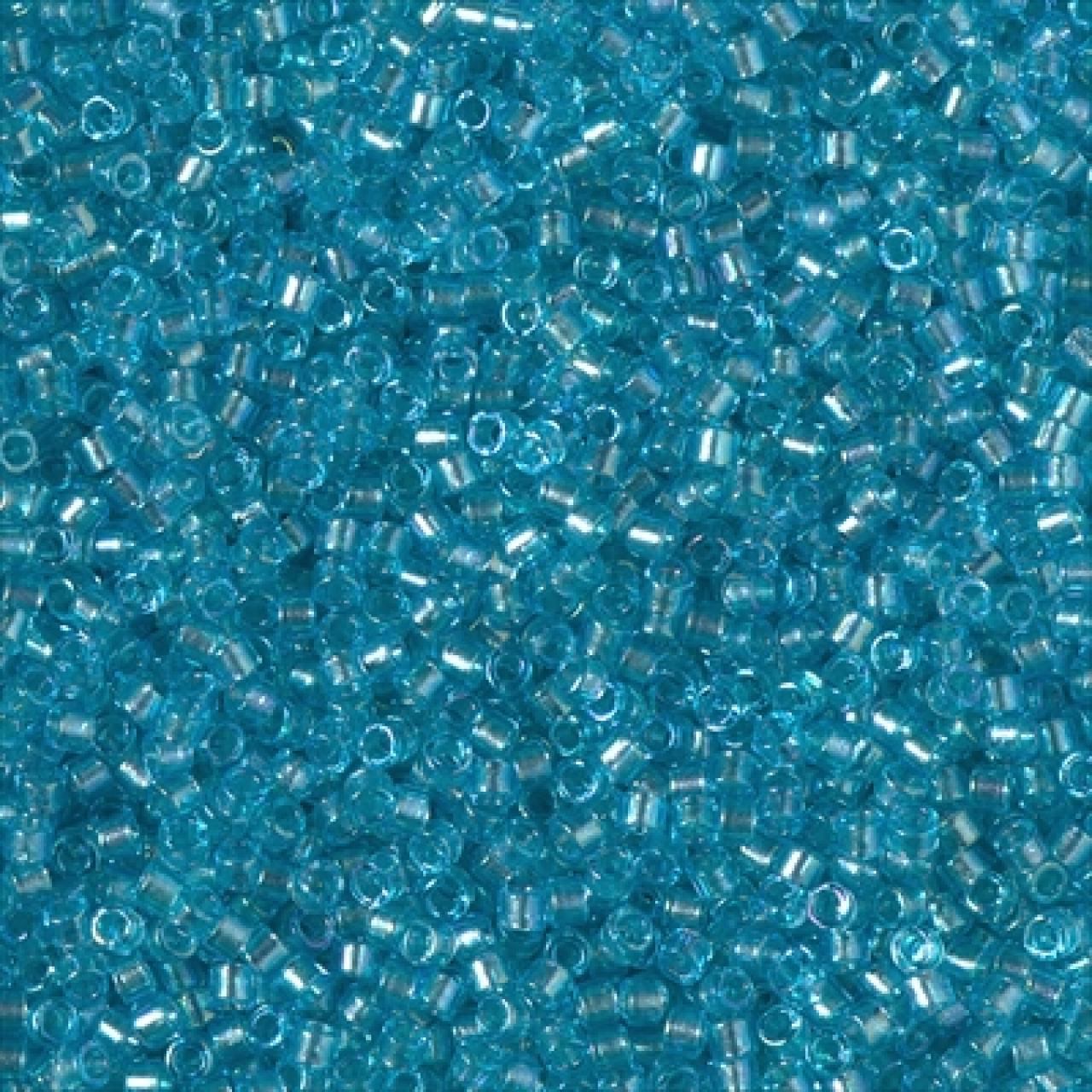 Delica 11/0 DB2382 Fancy Lined Aqua