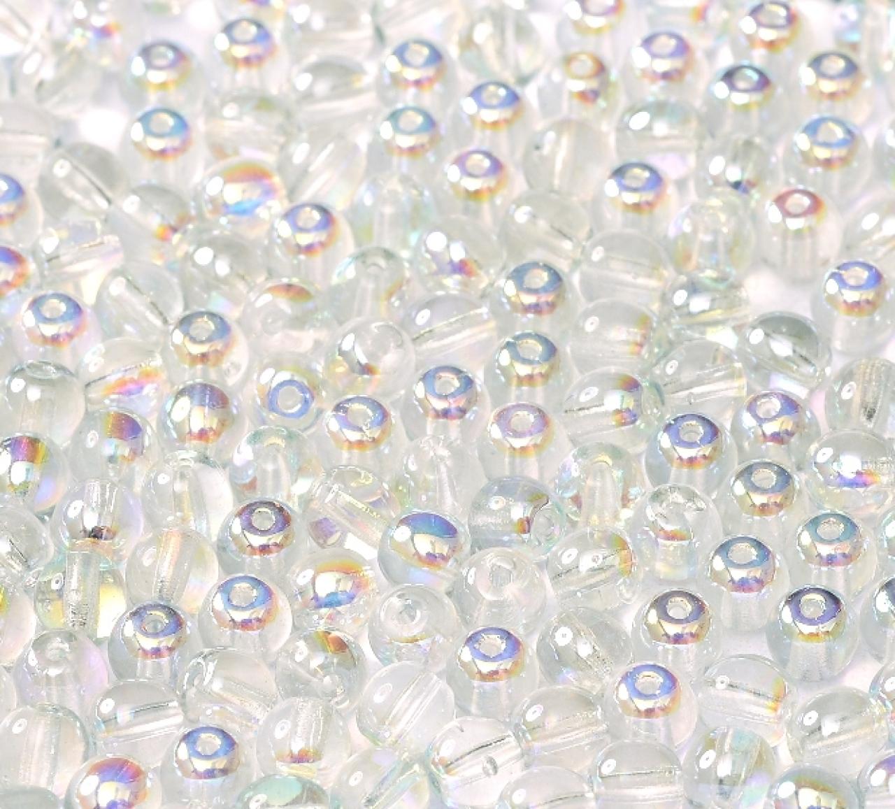 Margele Rotunde 4mm98538/00030 Crystal Blue Rainbow