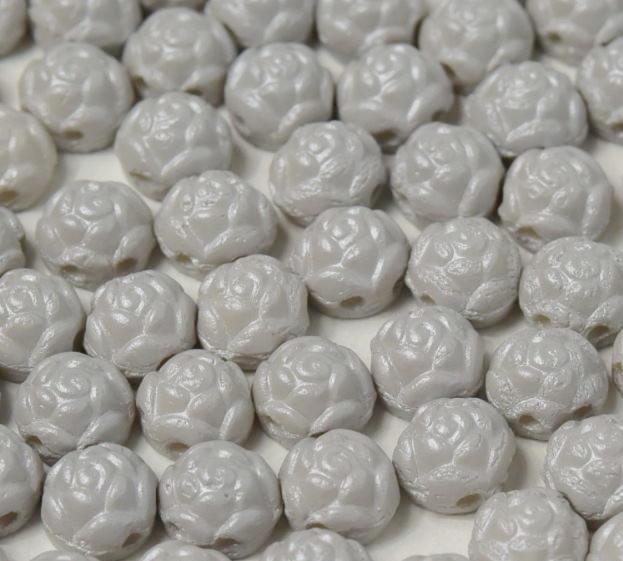 Rosetta 2h Caboschon 6mm 29320/02010 Alabaster Pastel Gray — Imaginea 1