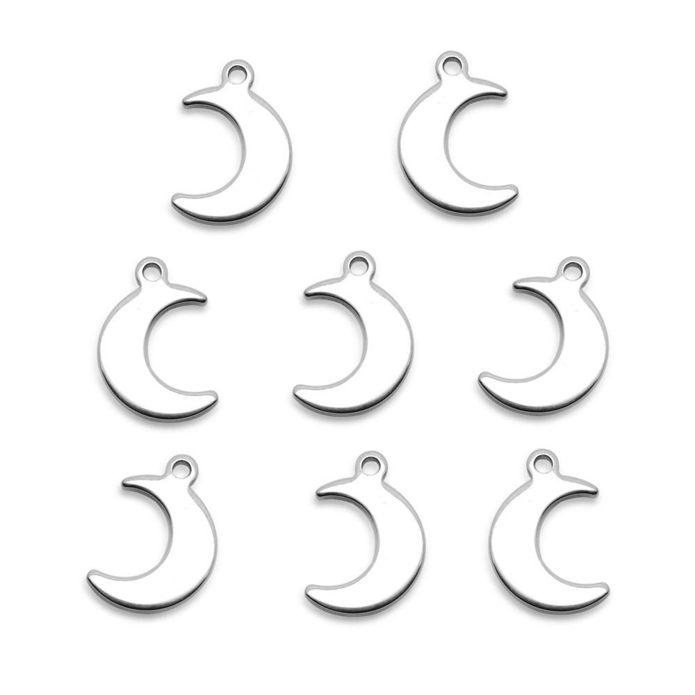 Charm Otel inoxidabil Luna 16x11x1mm — Imaginea 1