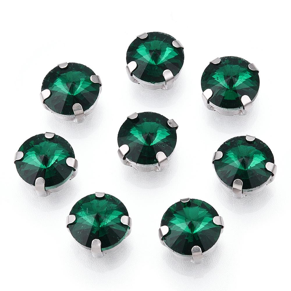 Cristale De Cusut 11x7.2mm Sea Green — Imaginea 1