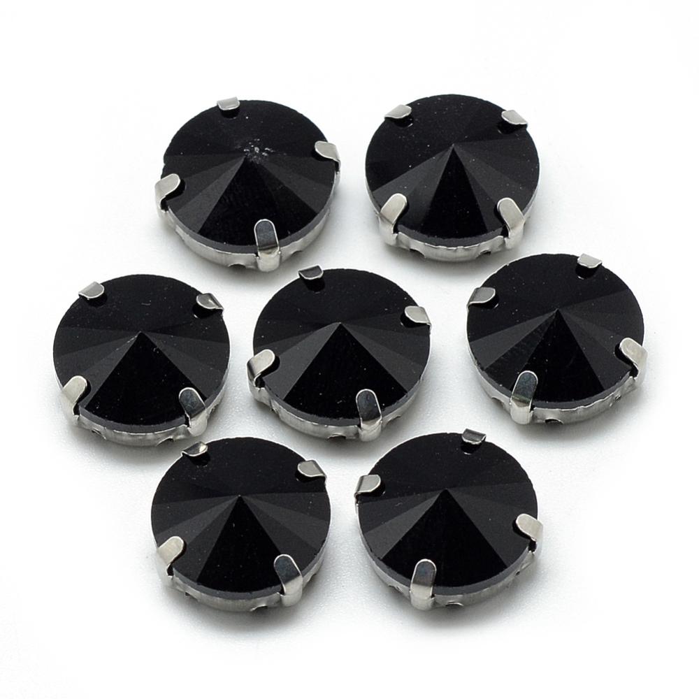 Cristale De Cusut 11x7mm Black — Imaginea 1