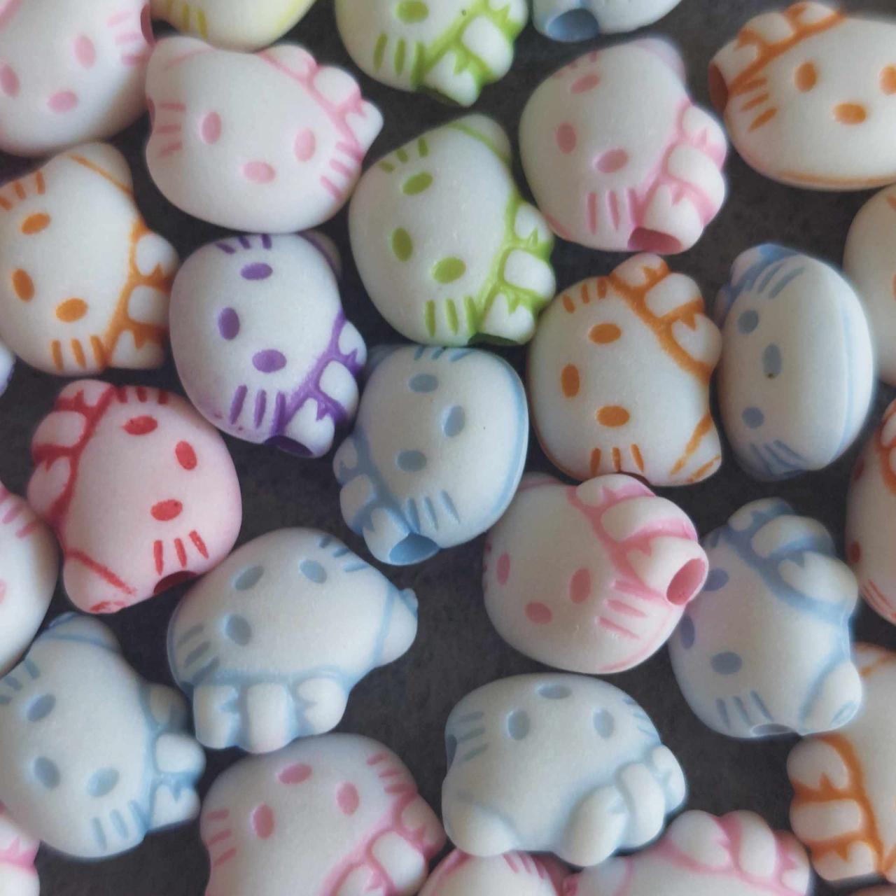 Margele Hello Kitty 10x8x5mm — Imaginea 1