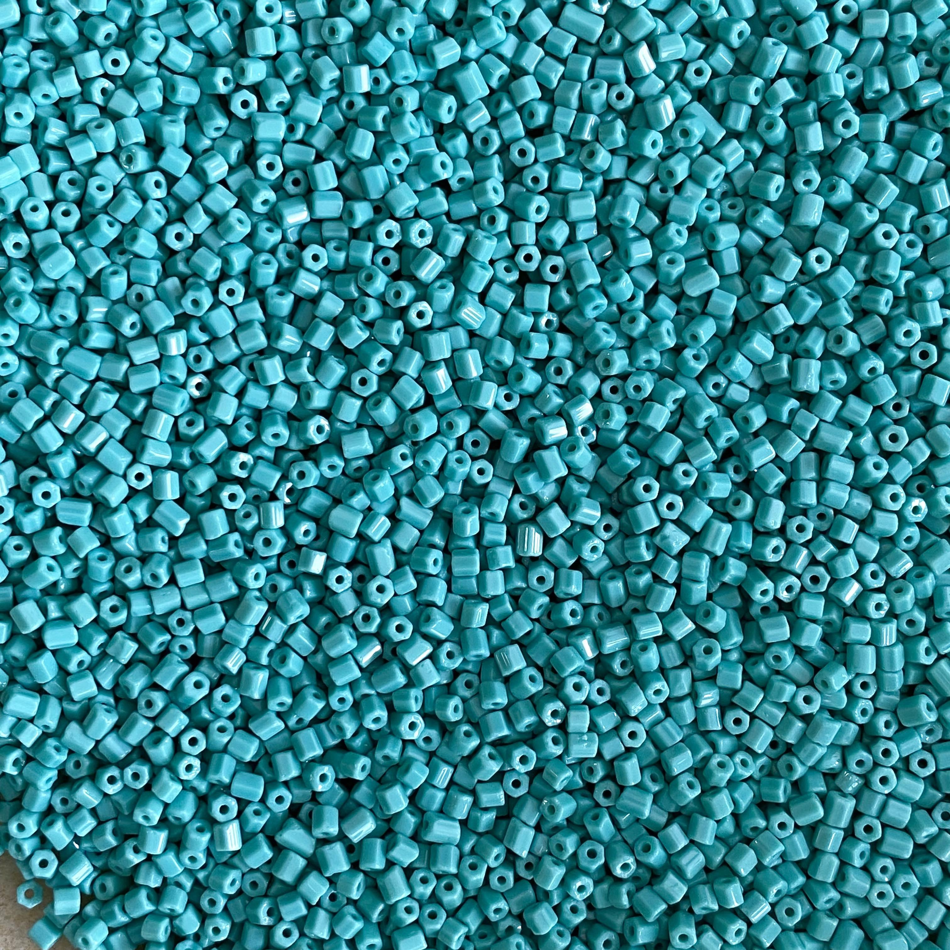 Preciosa bugle Fatetate 2mm 31001/63130 Op.Turquoise — Imaginea 1