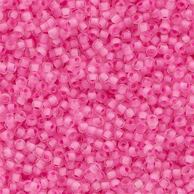 Margele Toho 11/0 0969 Inside Colour Crystal / Neon Carnation Lined — Imaginea 1