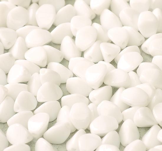Margele Pinch 5x3mm Chalk White 03000 — Imaginea 1