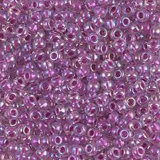 Margele De nisip Miyuki 11/0 0264 Rasberry Lined Crystal AB — Imaginea 1