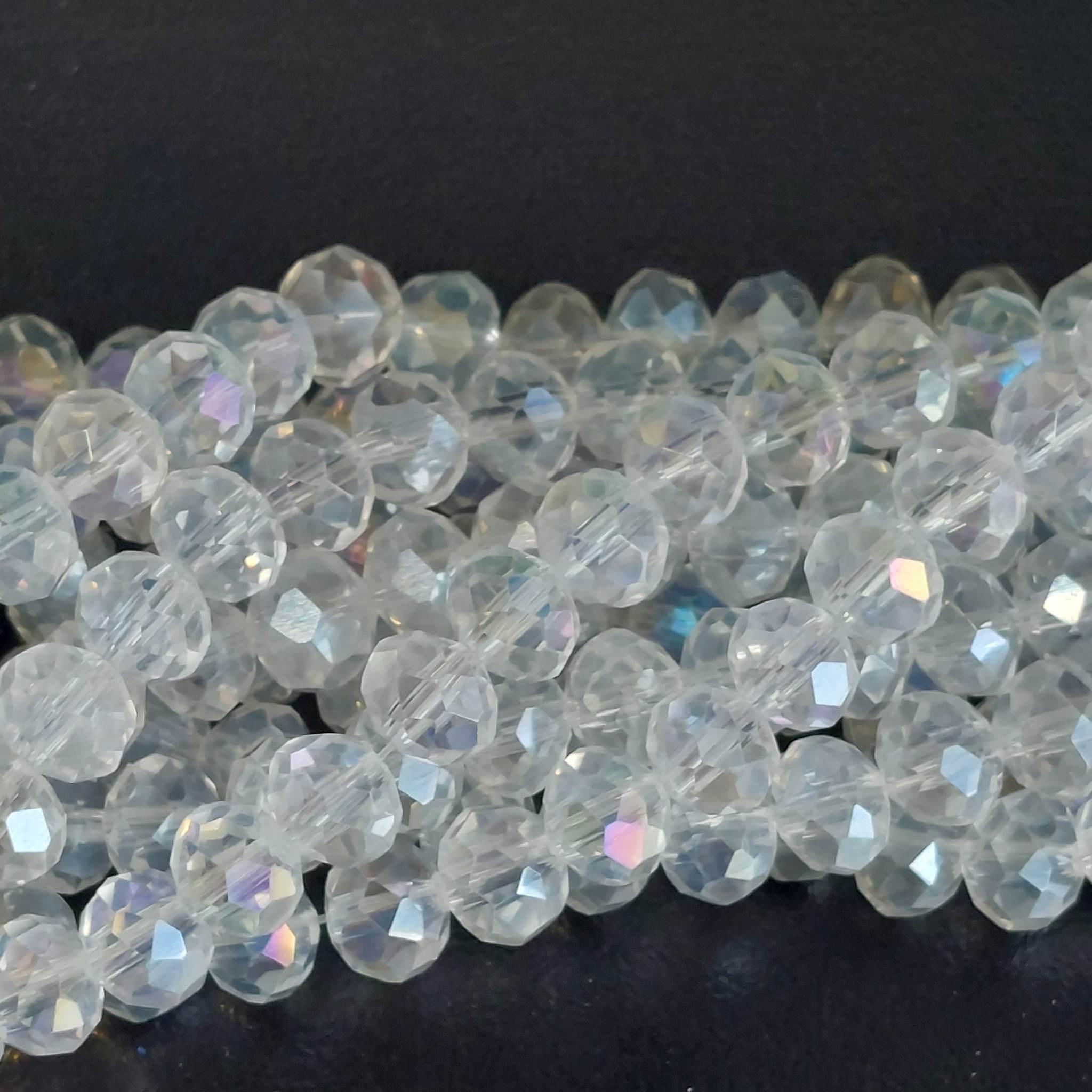 Rondele Sticla 6x5mm Clear AB — Imaginea 1