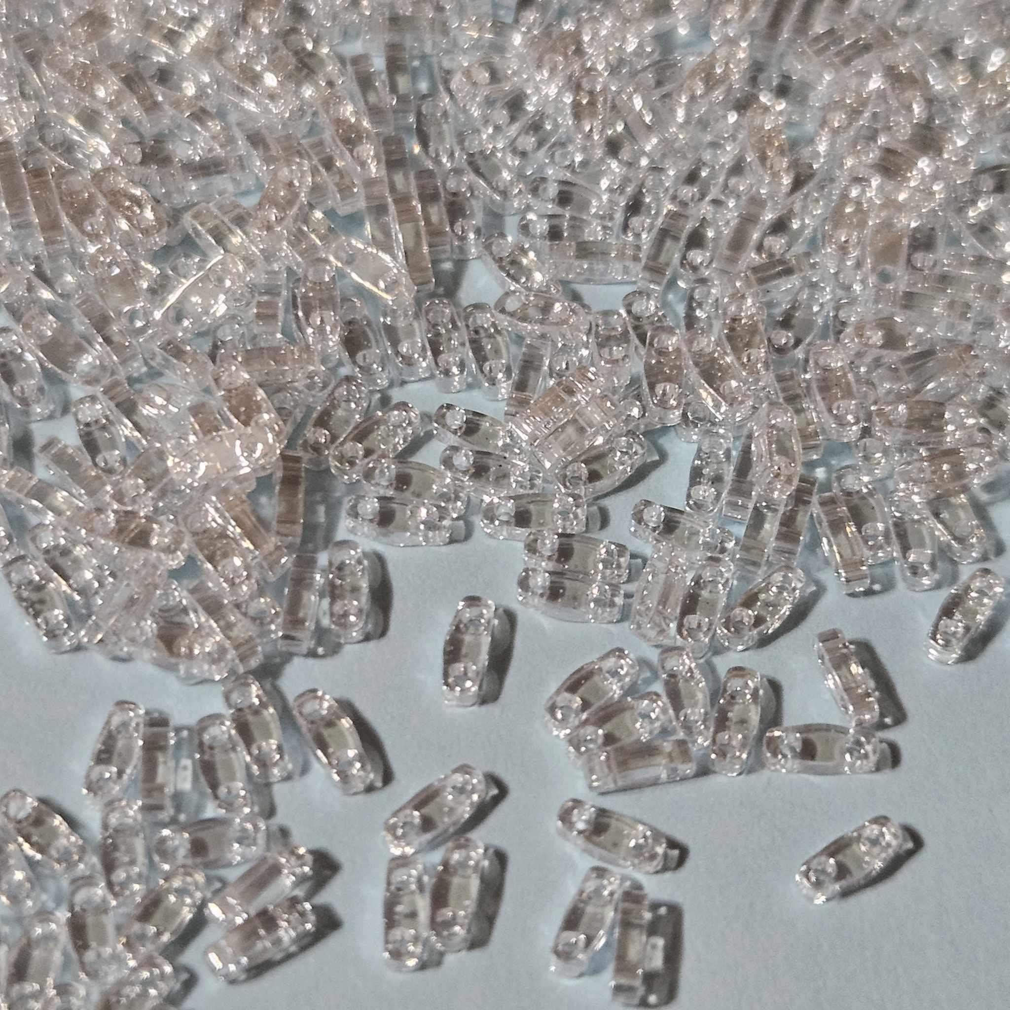 Miyuki Quarter Tila 0160 Crystal Lustered — Imaginea 1