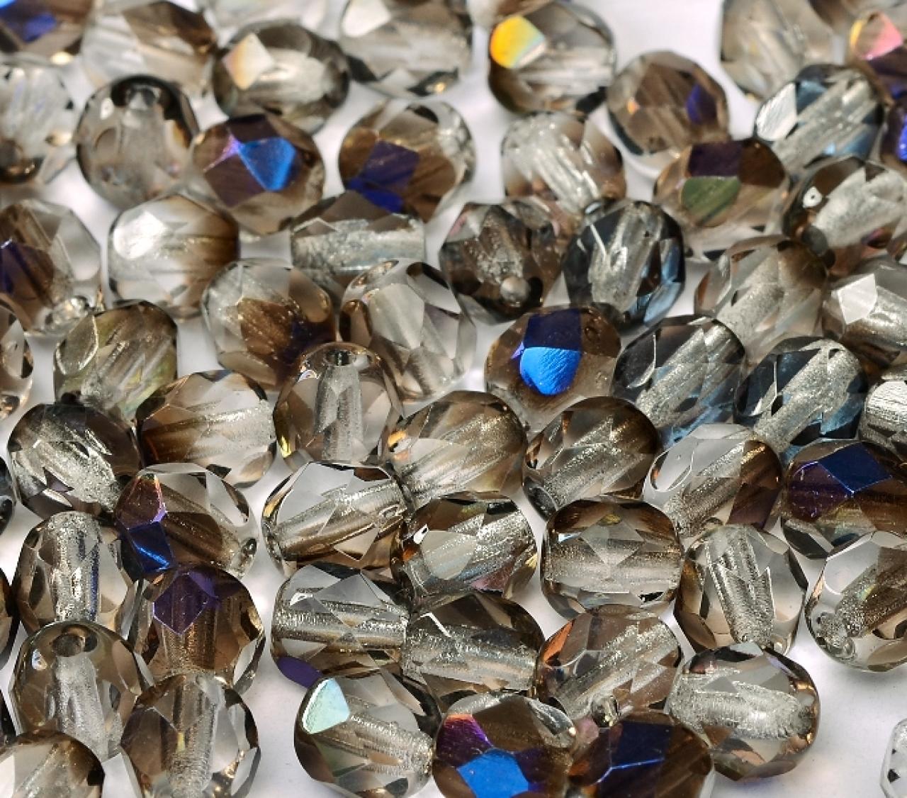 Margele Cehesti Fire-Polish 6mm 22201/00030 Crystal Azzuro