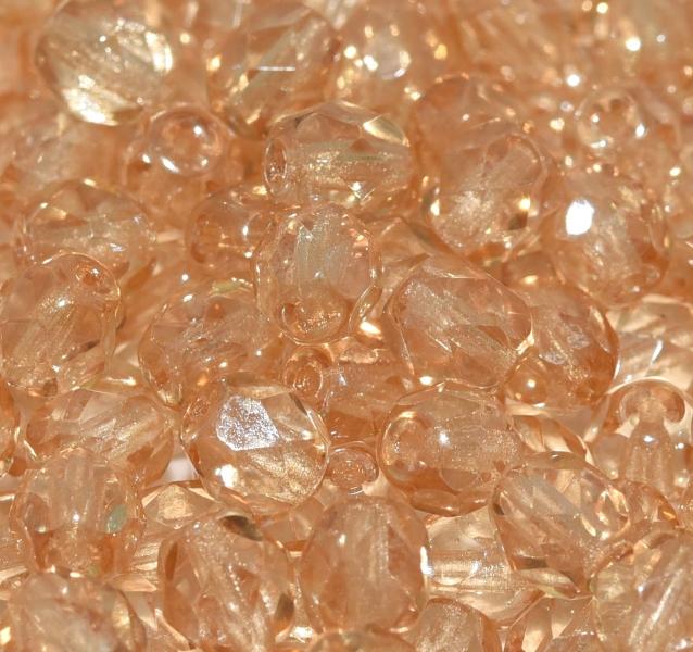 Margele Cehesti Fire-Polish 6mm 14413/00030 Crystal Champagne Luster — Imaginea 1