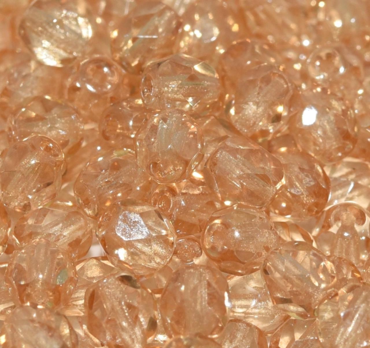 Margele Cehesti Fire-Polish 6mm 14413/00030 Crystal Champagne Luster