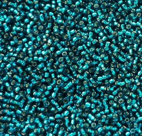 Margele Toho 11/0 0027BD Silver Lined Teal — Imaginea 1