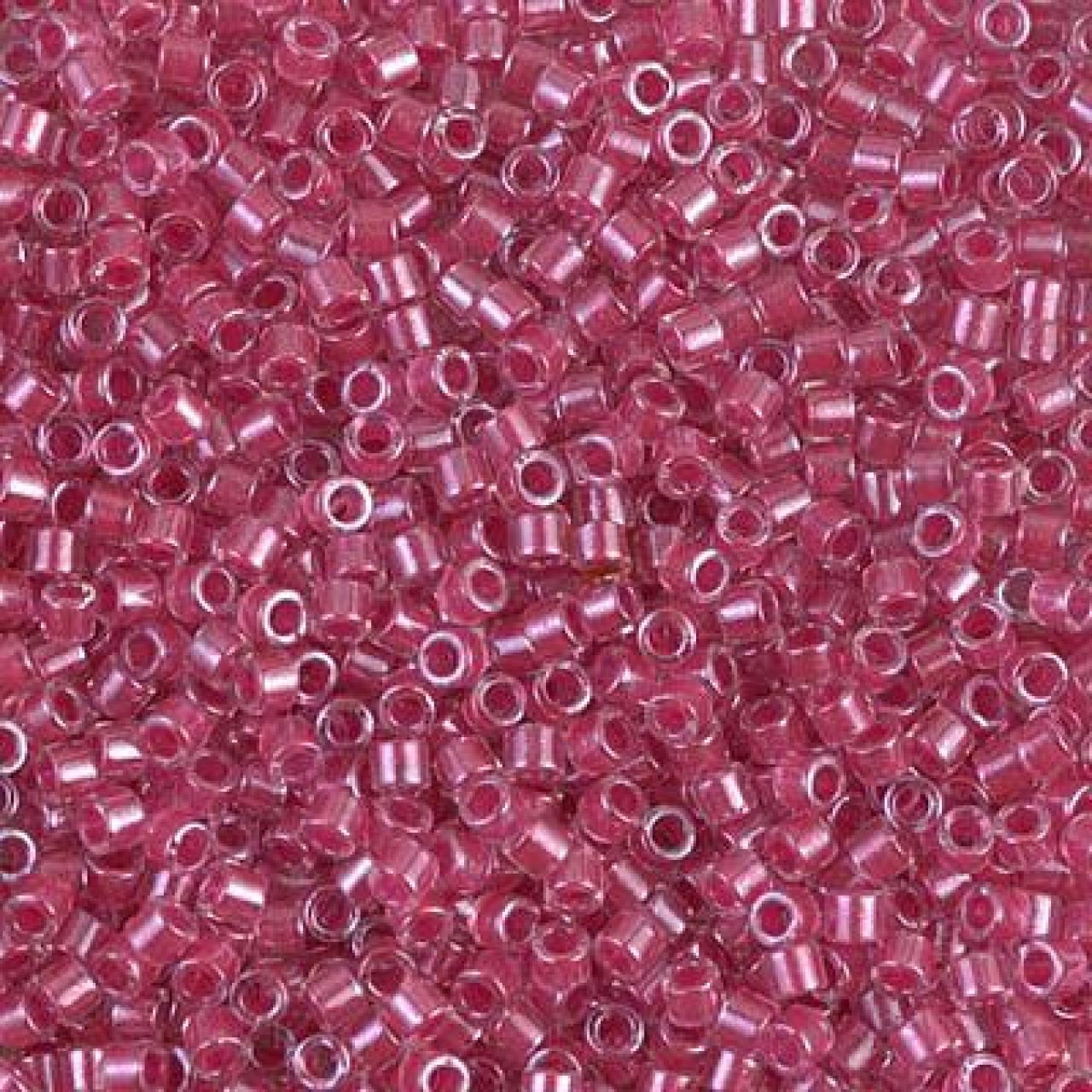 Delica 10/0 DB100914 Pink Lined Crystal
