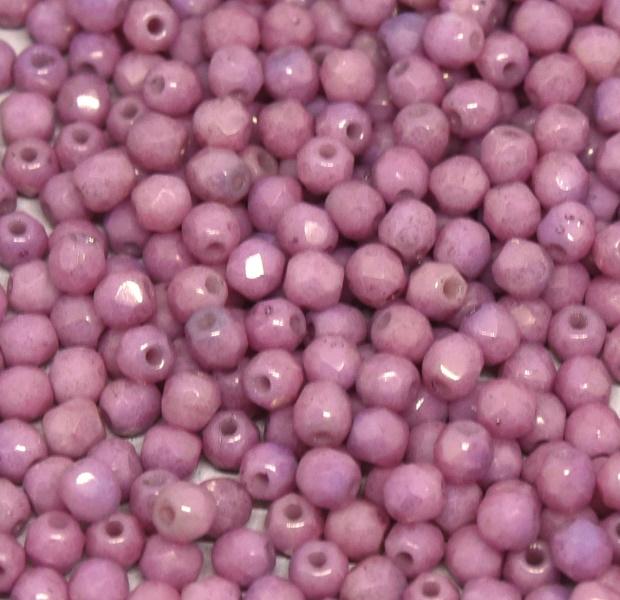 Margele Cehesti Fir-Polish 3mm 14494/03000 White Lila Luster Pink — Imaginea 1