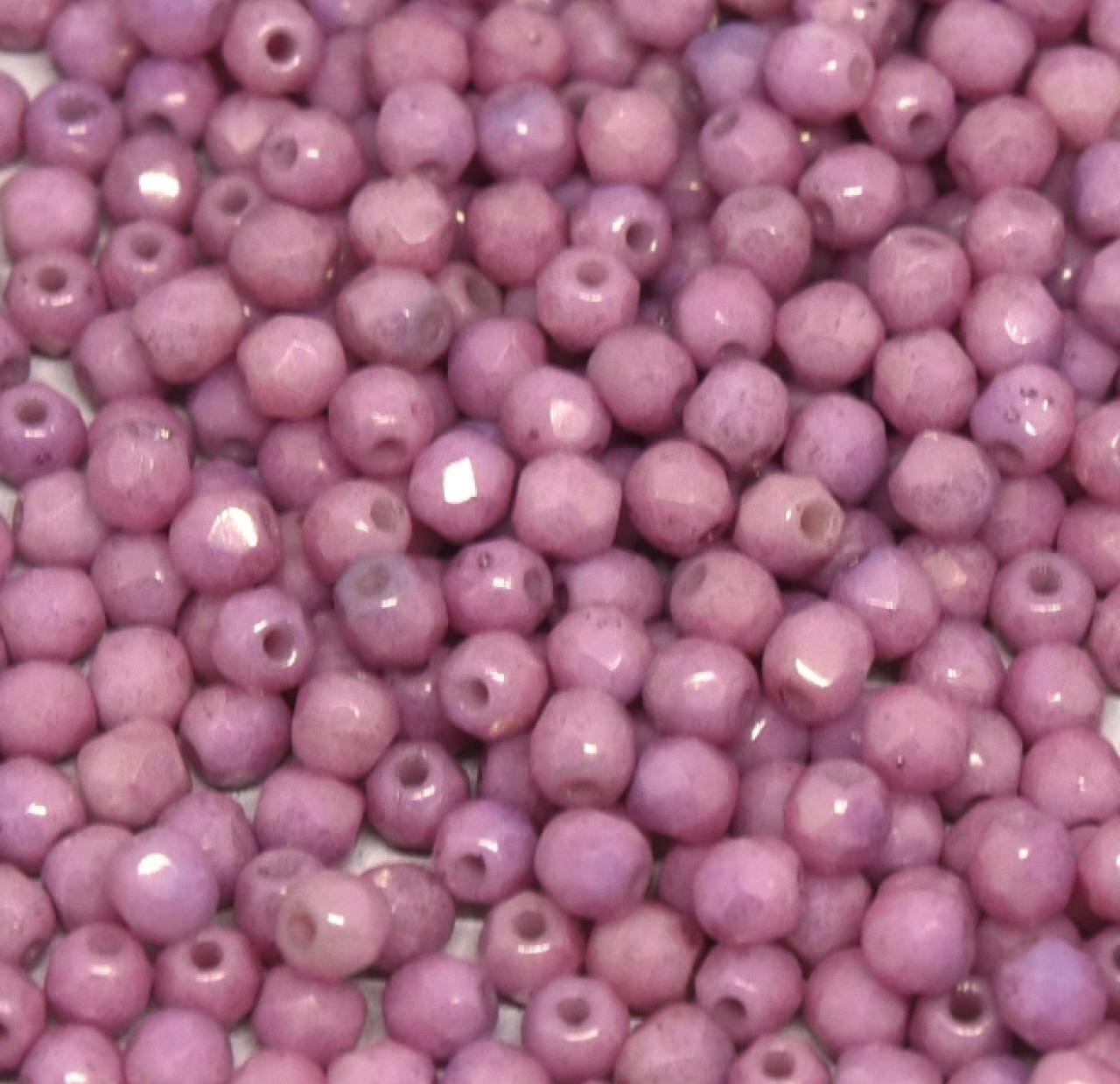 Margele Cehesti Fir-Polish 3mm 14494/03000 White Lila Luster Pink