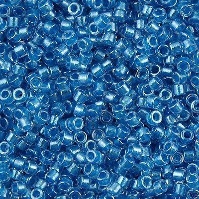 Delica 8/0 DB80905 Sparkling Aqua Lined Crystal — Imaginea 1