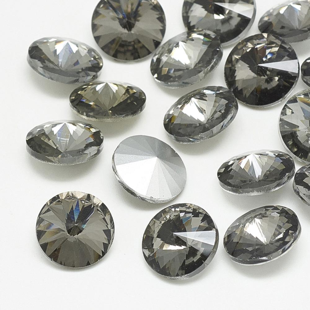 Rivoli Sticla 8x4mm Black Diamond — Imaginea 1
