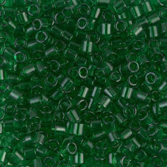 Delica 11/0 DB0705 Transparent Green — Imaginea 1