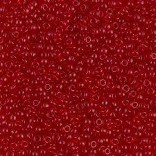Margele De Nisip Miyuki 6/0 0141 Transparent Red — Imaginea 1