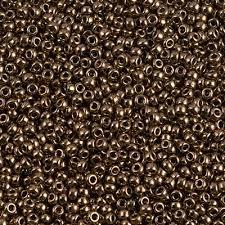 Margele de nisip Miyuki 15/0 TUB 8.2gr Metallic Bronze 0457 — Imaginea 1